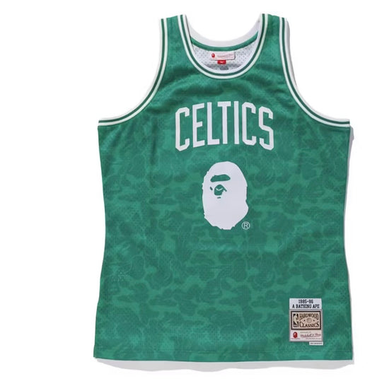 BAPE x Mitchell & Ness Celtics ABC Basketball Jersey